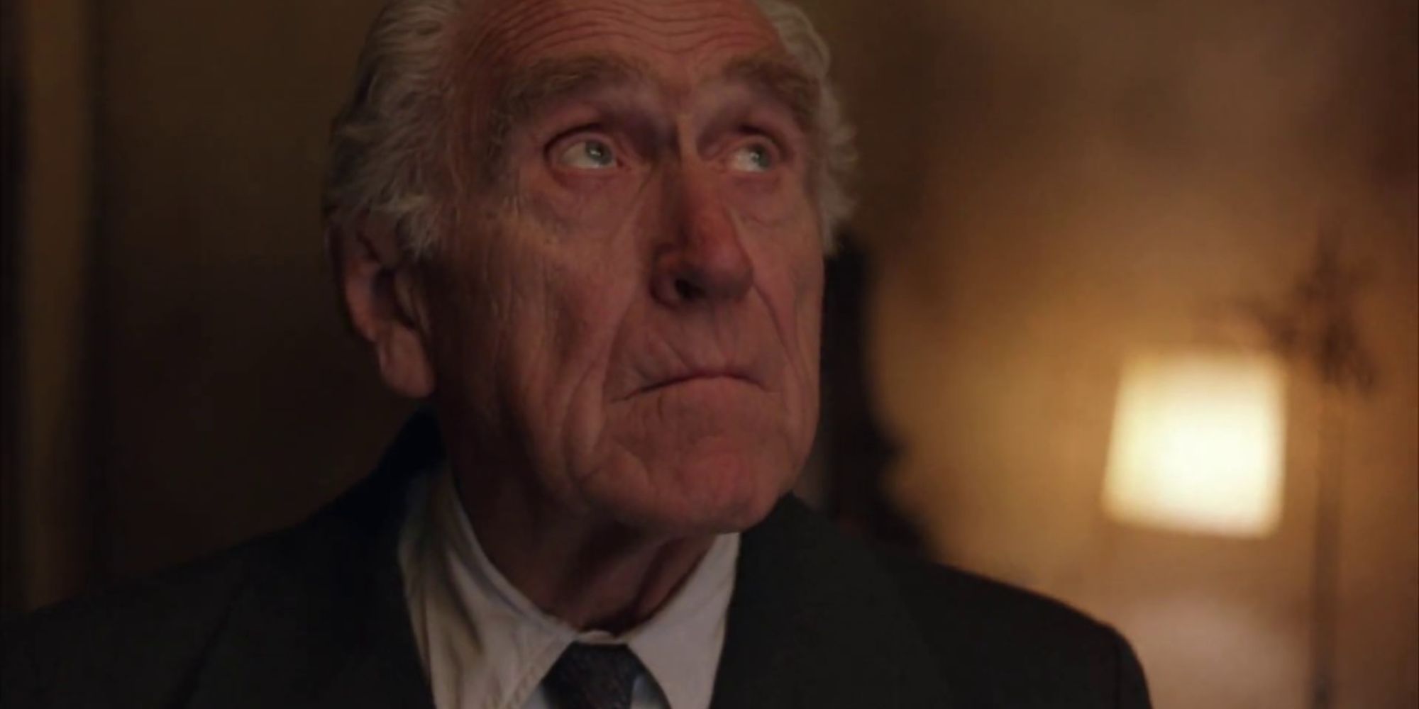 Brooks stares at the ceiling in The Shawshank Redemption