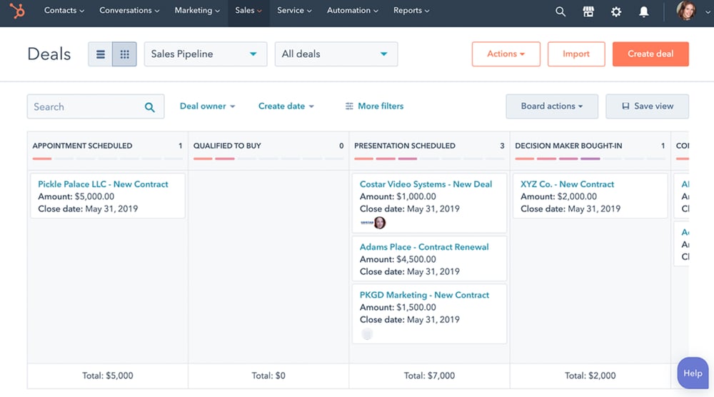 a screenshot of beragampengetahuan’s CRM user interface