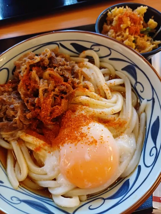 Daging sapi bukkake di marugame udon