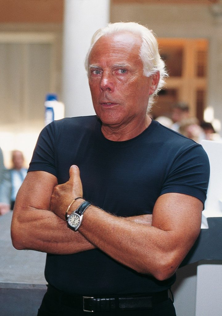 Giorgio Armani pada tahun 1997 Pic Giangelo Pistoia