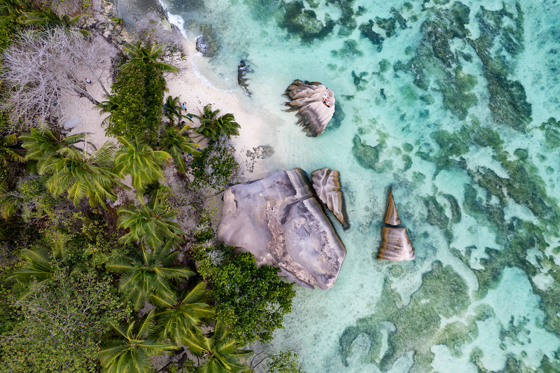 Sumber Anse D'Argent di La Digue Island, Seychelles