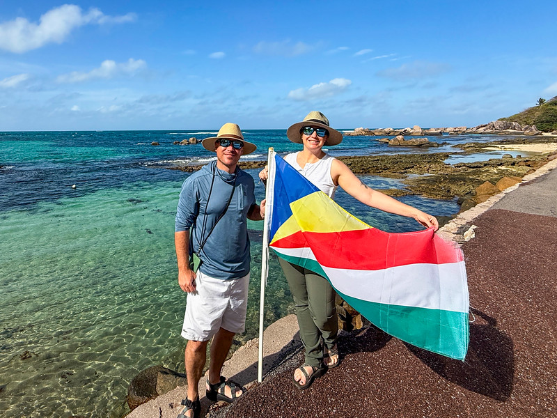 Lina dan David Stock di Seychelles