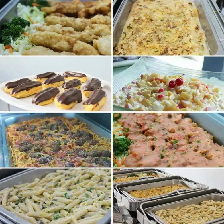 Adult buffet by Millie's for Miguel's first birthday celebration