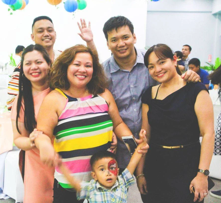 Dear friends and family for Miguel's first birthday celebration