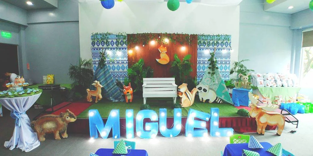 Venue styling at Microtel Hotel for Miguel's first birthday