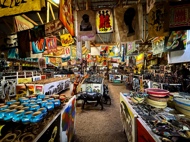 Art collective road side stop in Kenya