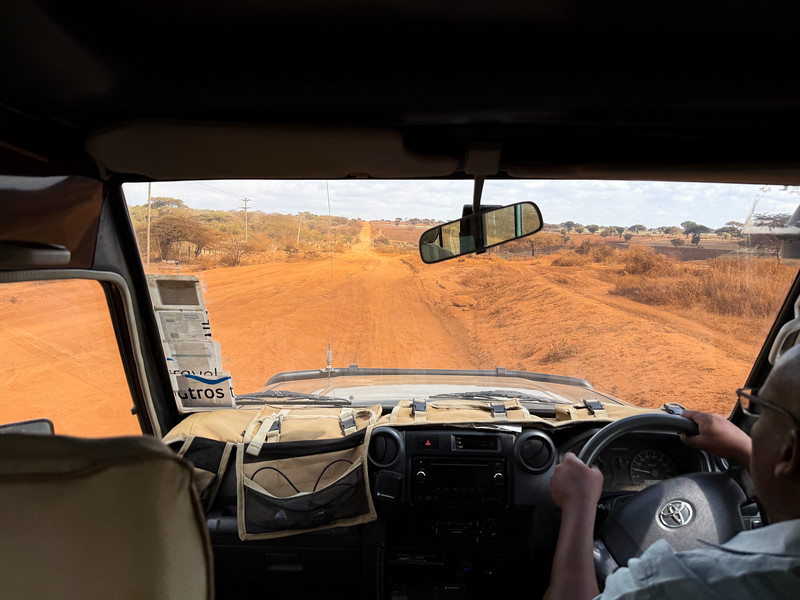 Roads between Tsavo West and Amboseli in Kenya