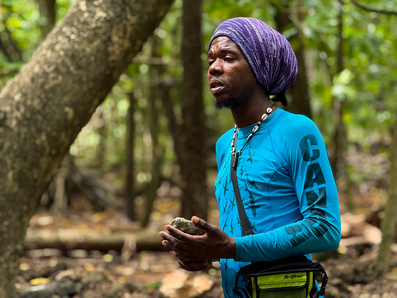 Naturalist ranger on Cousin Island, Seychelles