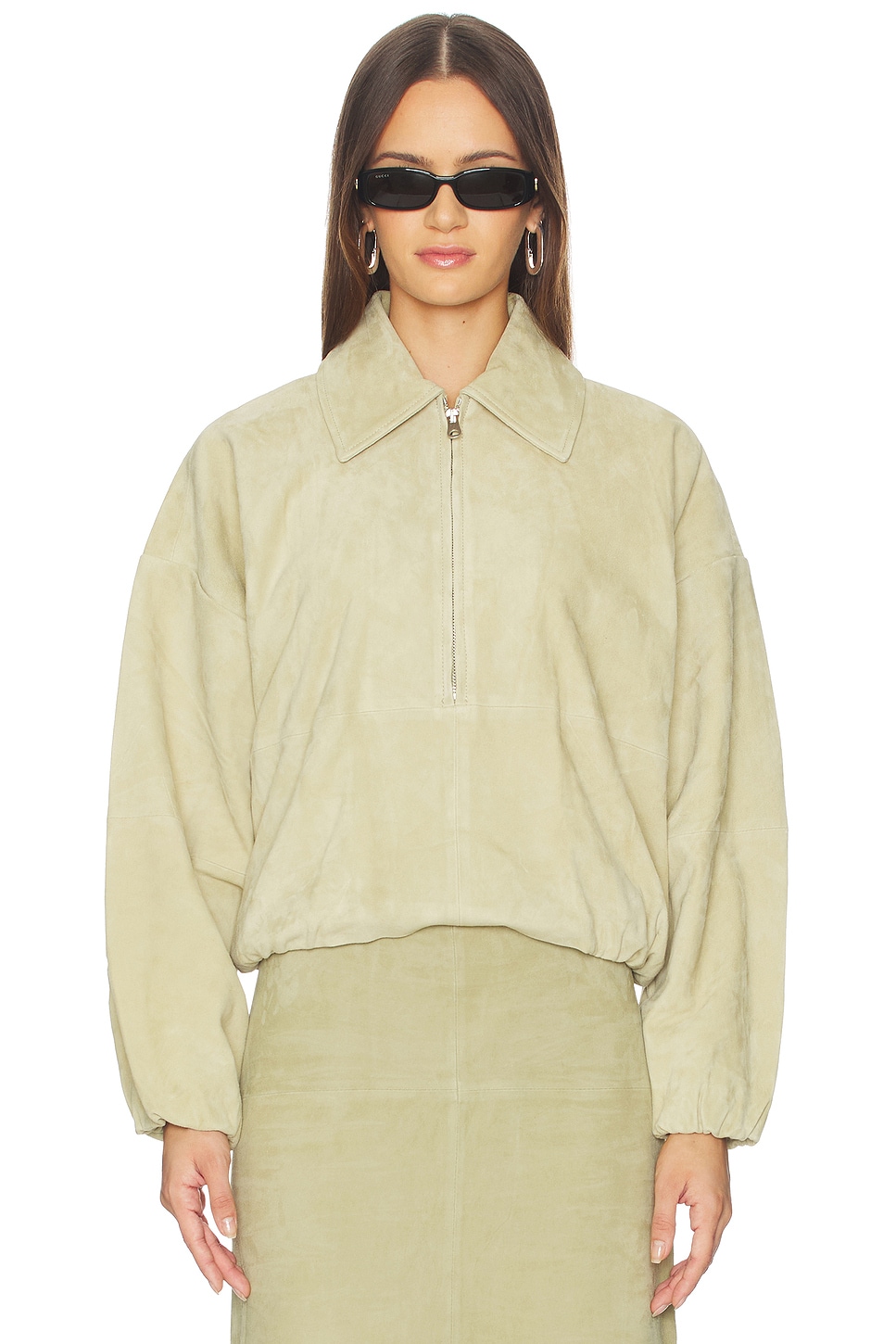 Jaket suede Elenore