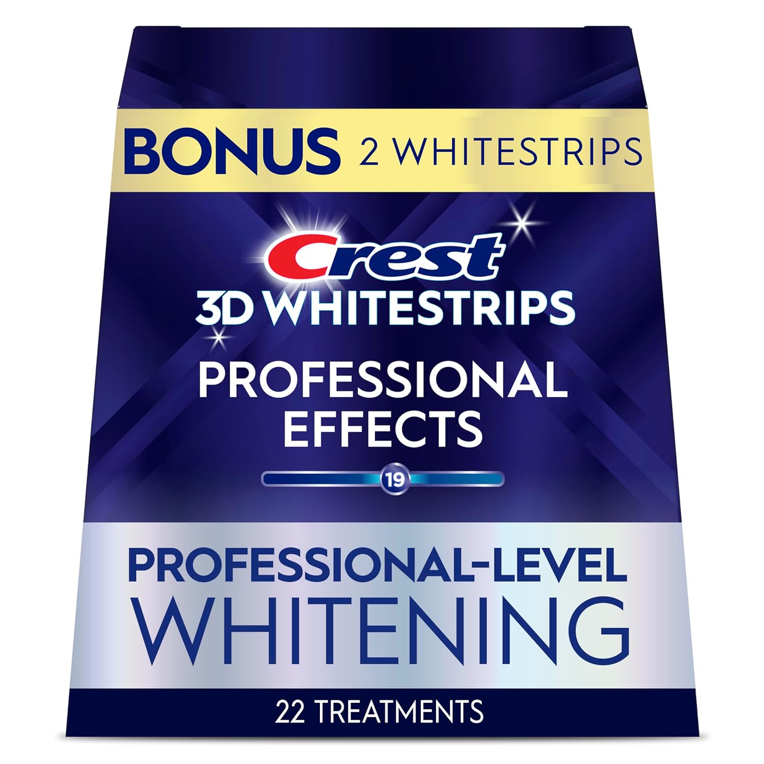 Efek Profesional Crest 3d Whitestrips &ndash; Set Pemutih Gigi berisi 22 Perawatan (20 + 2 Bonus) Masing-masing dengan 1 Atas/1 Bawah 44 Strip &ndash; Strip Pemutih Gigi Crest 3dwhite