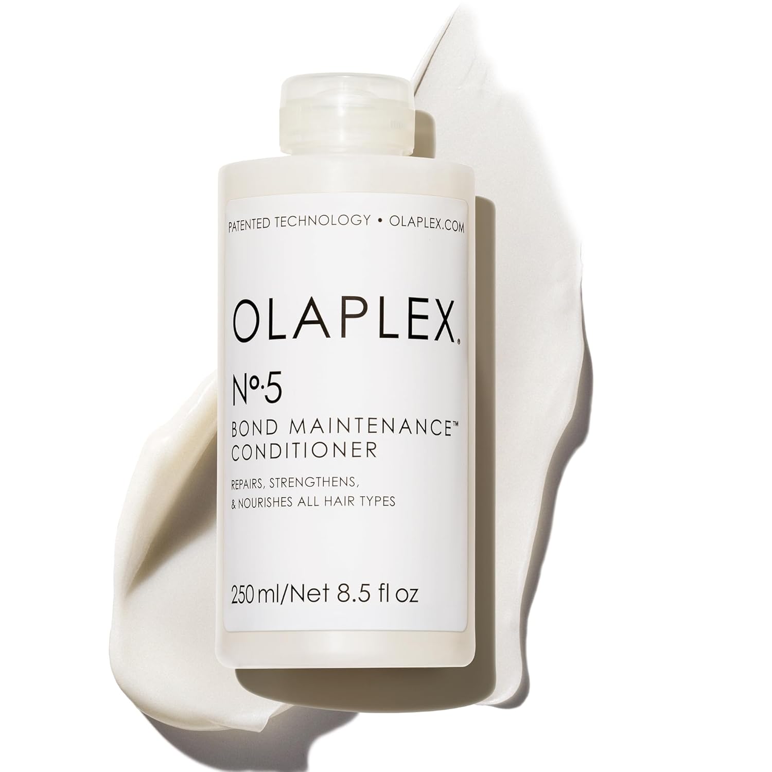 Olaplex N&OrdM;. 5 Agen Pemeliharaan Obligasi: Mengurangi Kerusakan & Membantu menguatkan rambut | Melembabkan, menghaluskan & Bagian terpisah | Untuk rambut keriting, keriting, lurus, dan bergelombang 250 ml. / 8,5 fl. ons