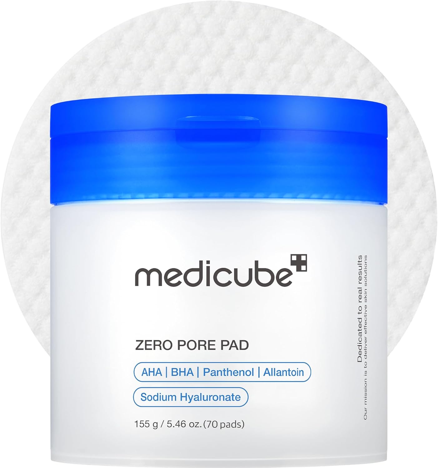 Medicube Zero Pore Pads 2.0 Toner Wajah Tekstur Ganda untuk Pengelupasan Kulit dan Perawatan Pori dengan 4,5% Aha Lactic Acid & amp; Bha Salicylic Acid 0,45% cocok untuk semua jenis kulit. Perawatan kulit Korea (70 unit)