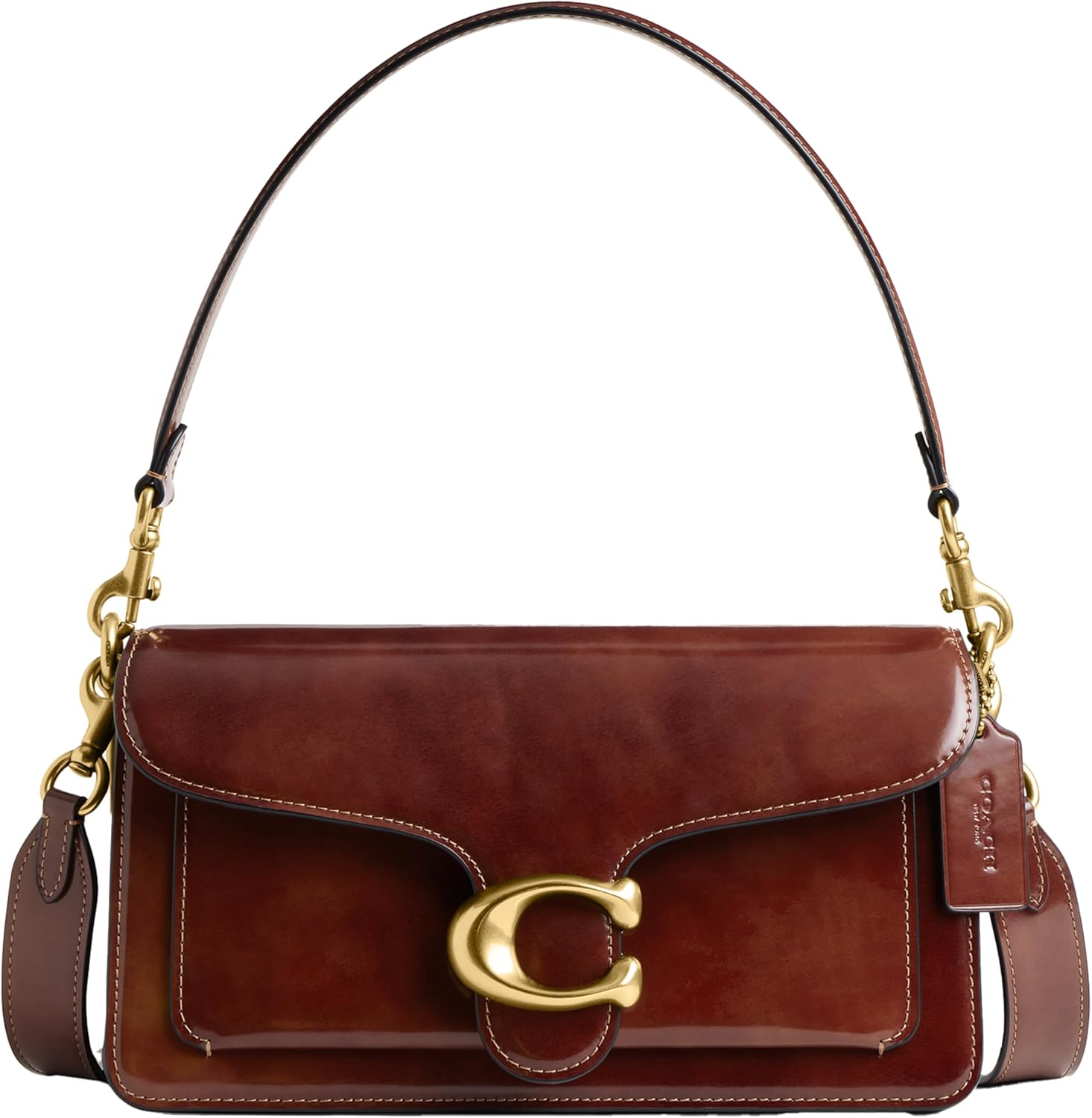 Tas Bahu Tabby Kulit Coach Spazzolato 26