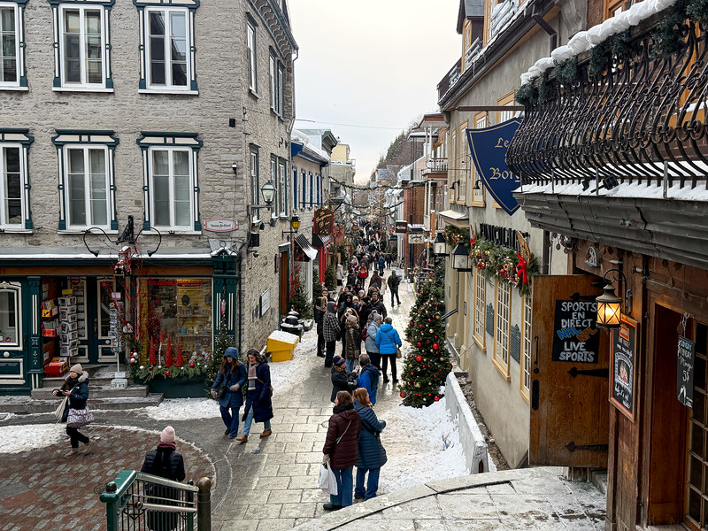 Quartier Petit Champlain at Christmastime in Quebec City