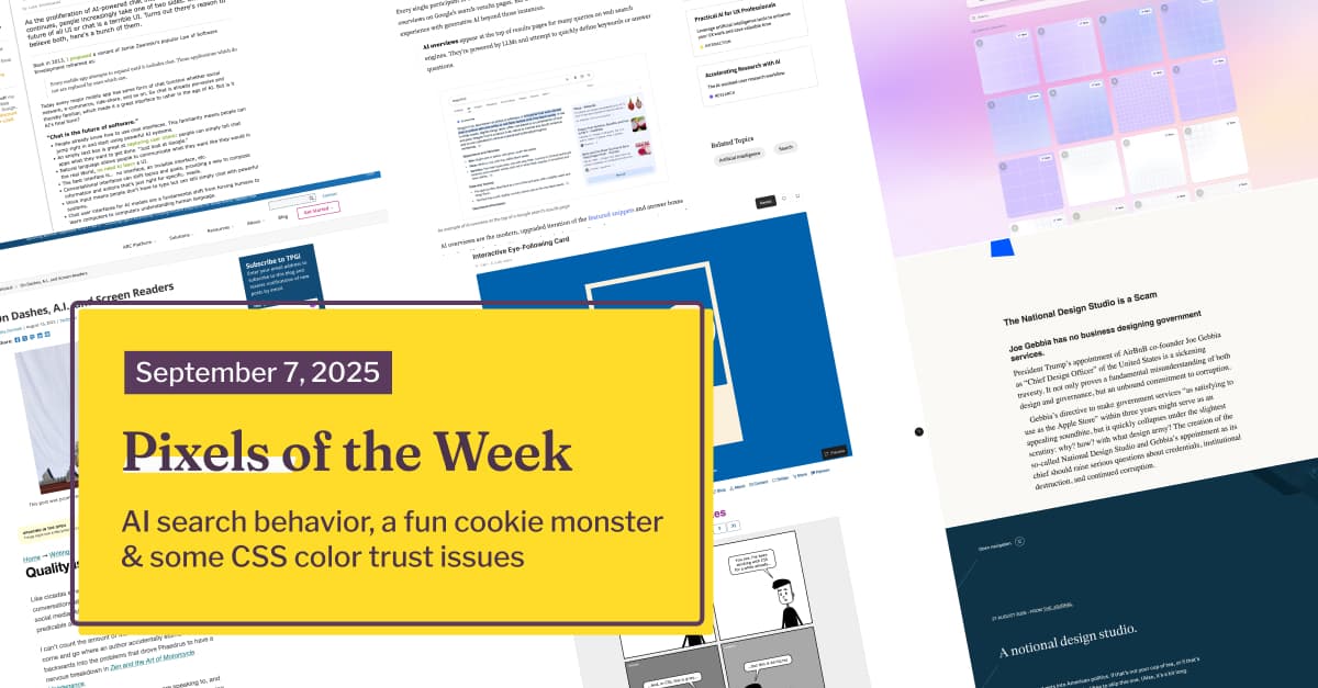 Pixels of the Week – September 7, 2025 by Stéphanie Walter – Beragampengetahuan.com