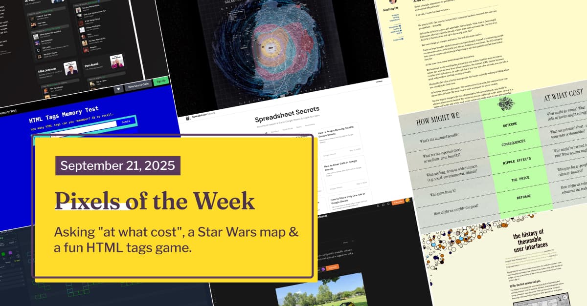 Pixels of the Week – September 21, 2025 by Stéphanie Walter – Beragampengetahuan.com