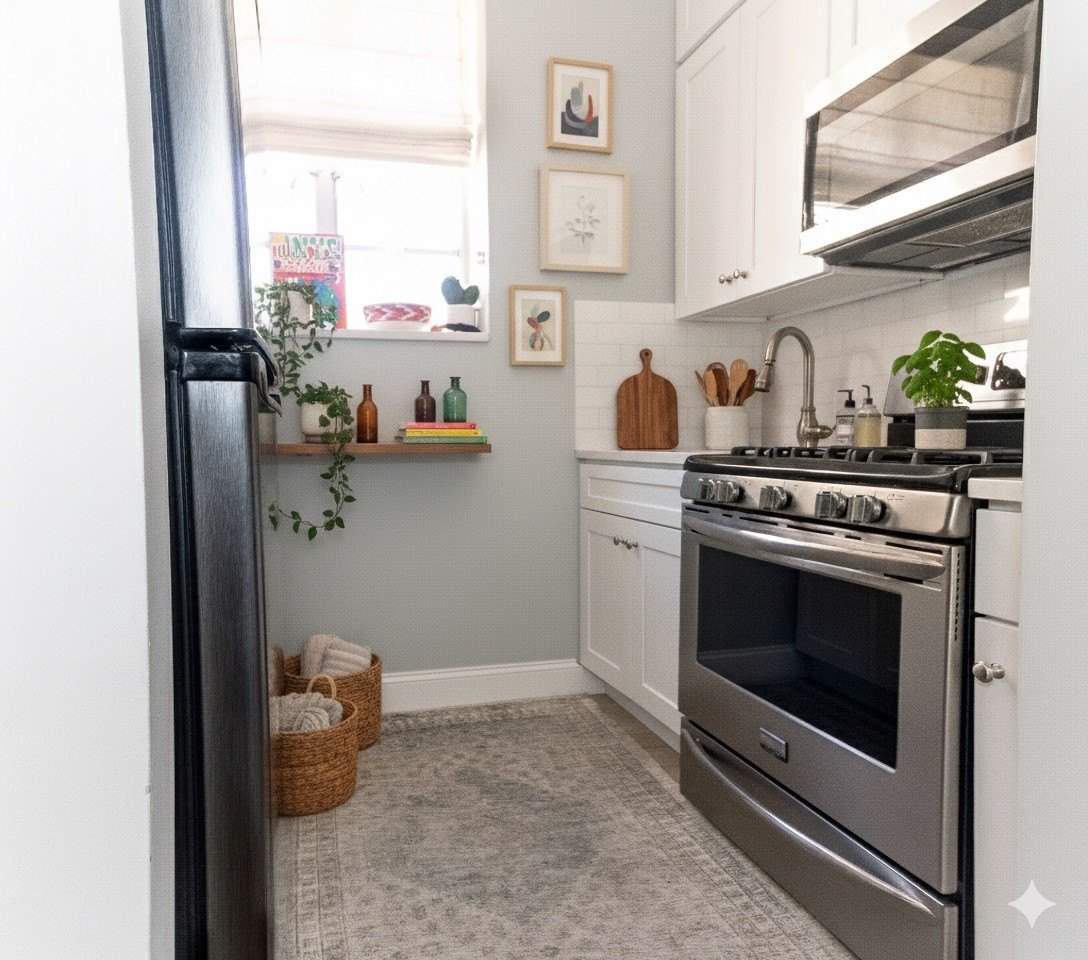 Taylor trusted a friend who is an interior designer to refresh the kitchen.