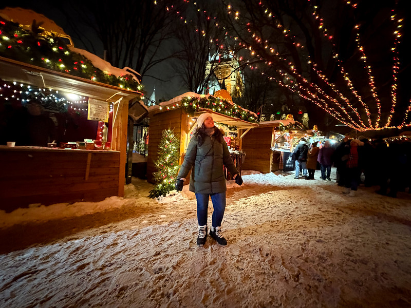 Lina Stock at the Quebec City German Christmas Markets