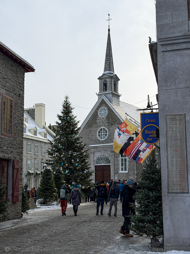 Place Royale in Quebec City at Christmas time