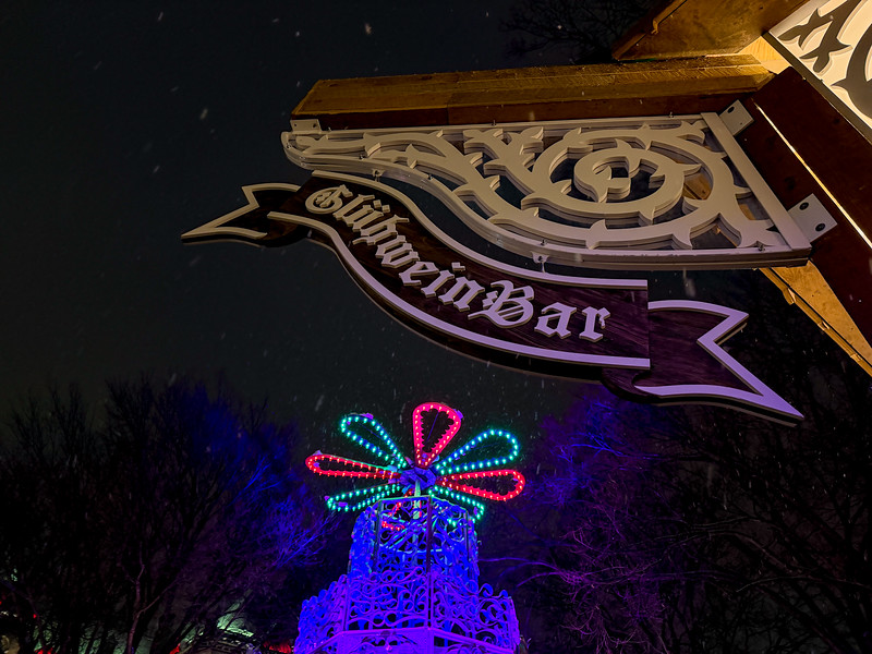 Traditional Gluhwein bar at the Quebec City German Christmas Markets