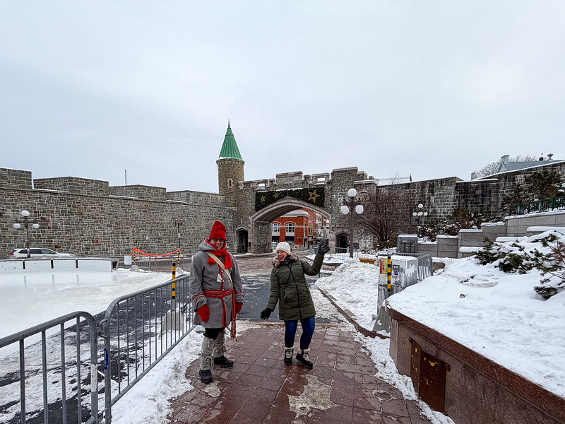 Lina Stock with tour guide from cicerone tours in Quebec City