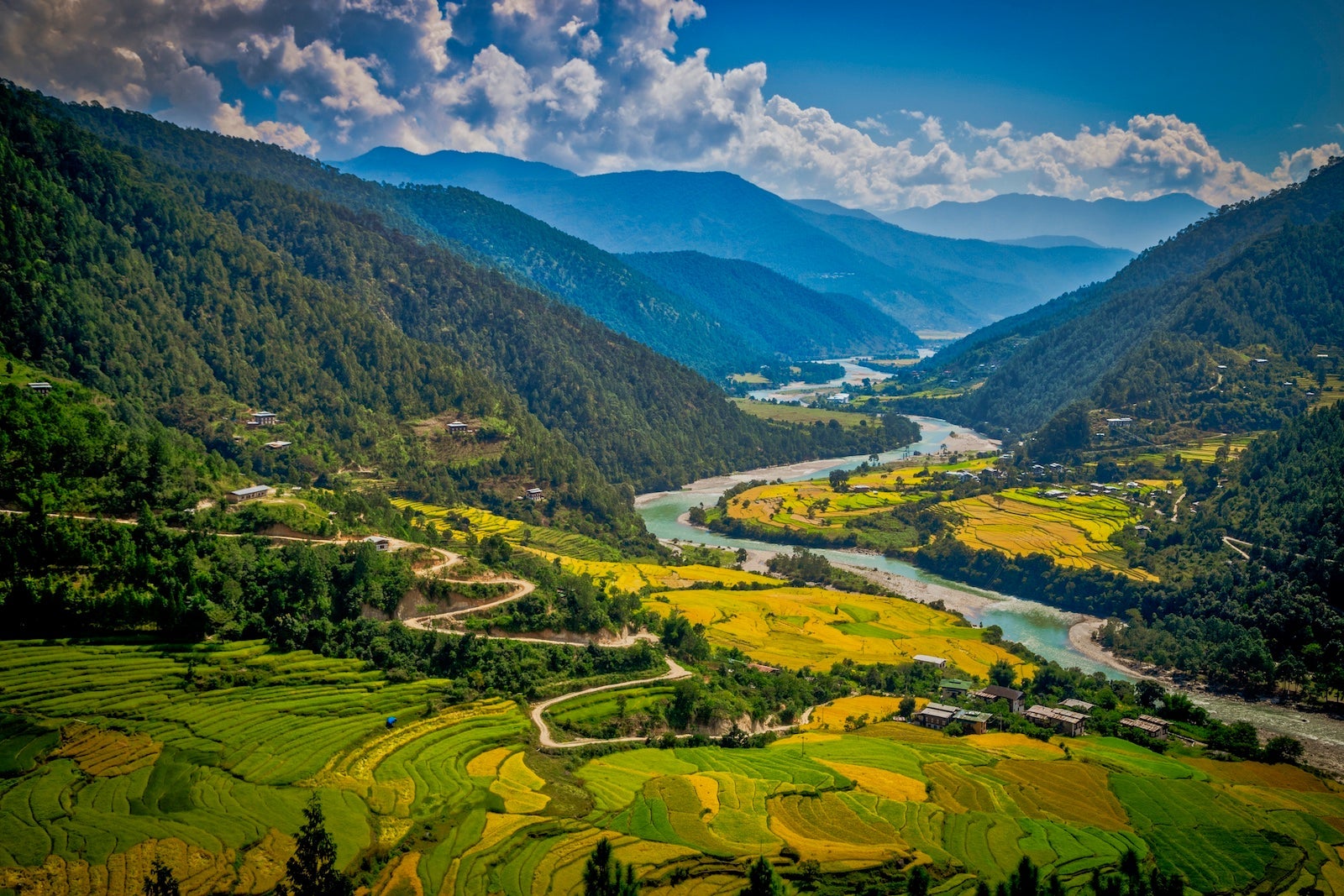 Lembah Punakha, Bhutan