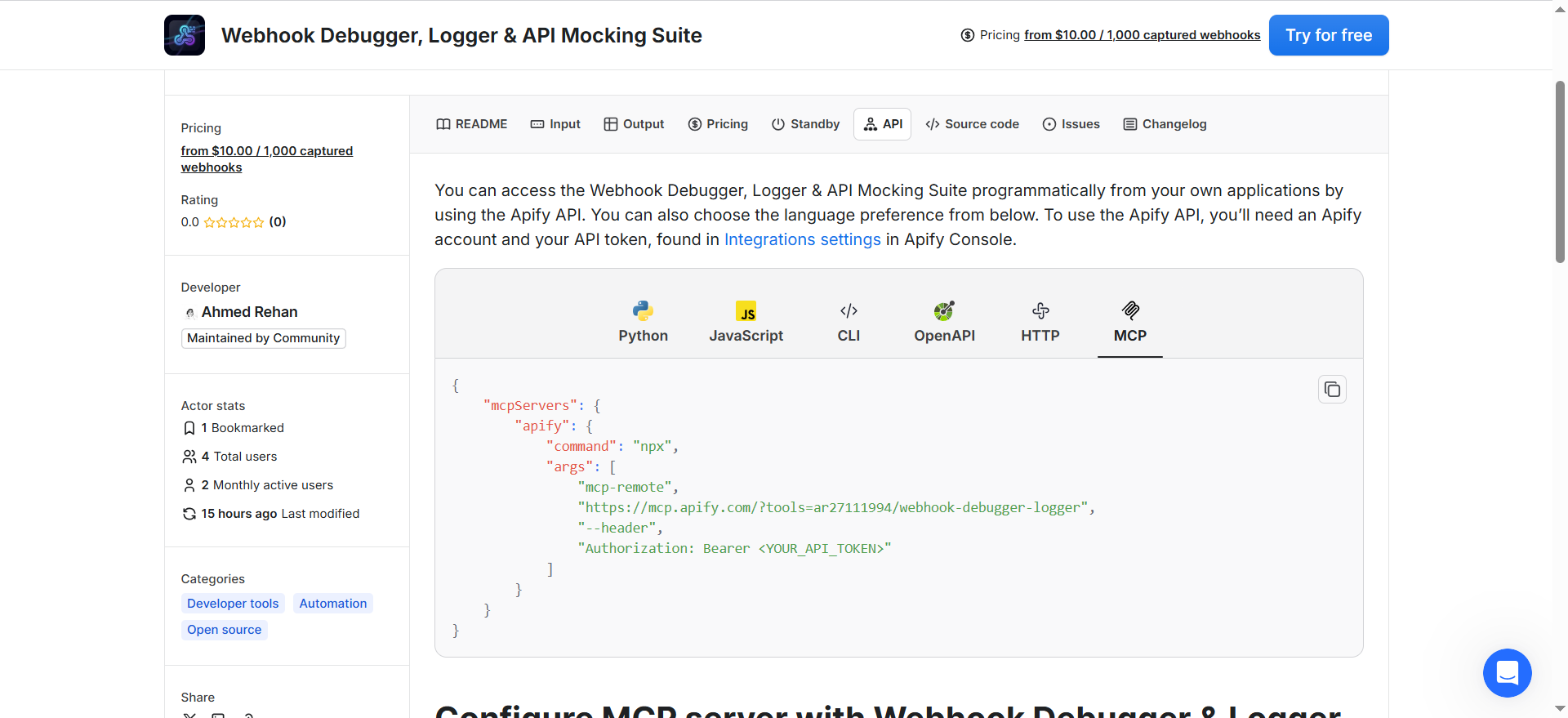 MCP Configuration