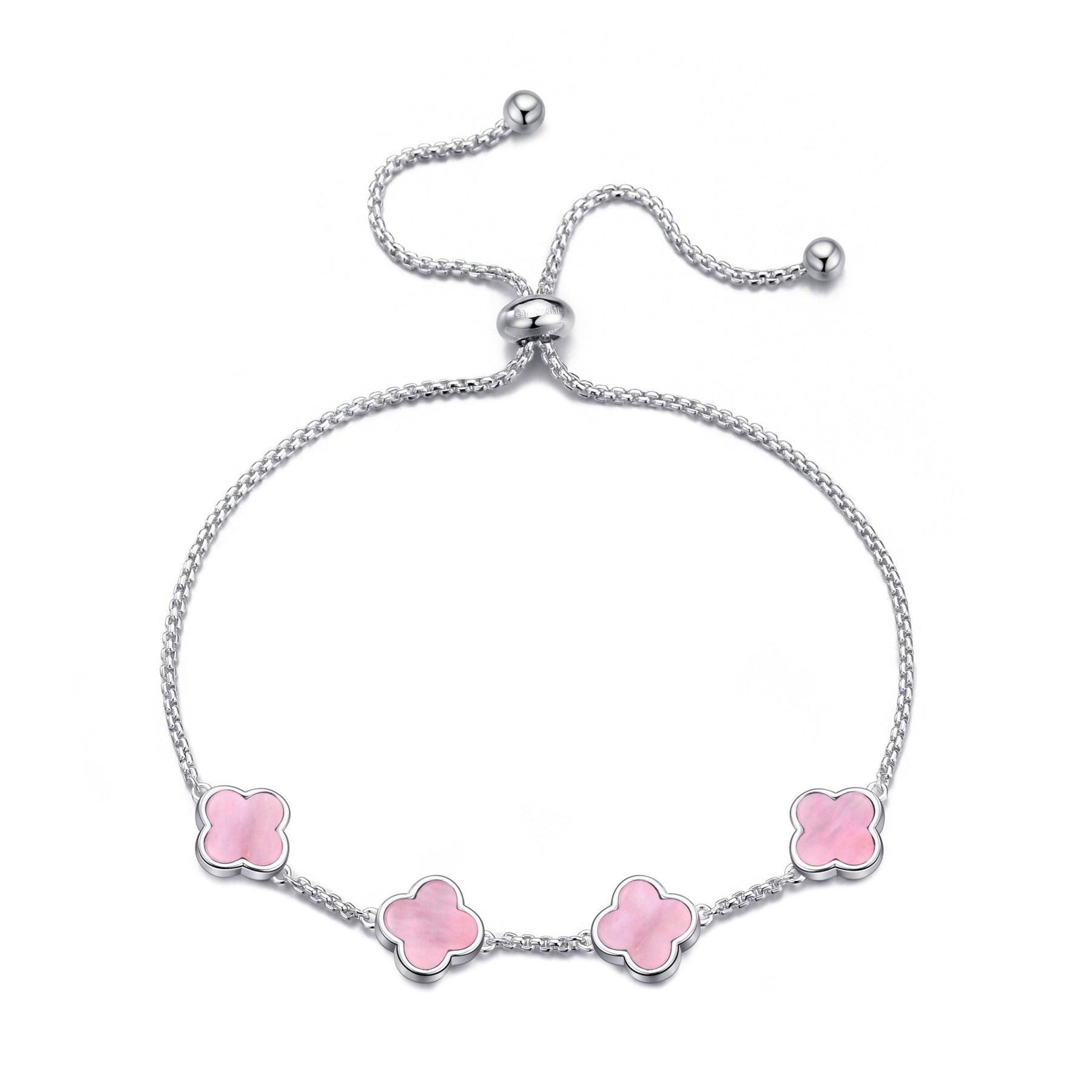 Gelang Multi Persahabatan Mutiara Merah Muda Semanggi 160588