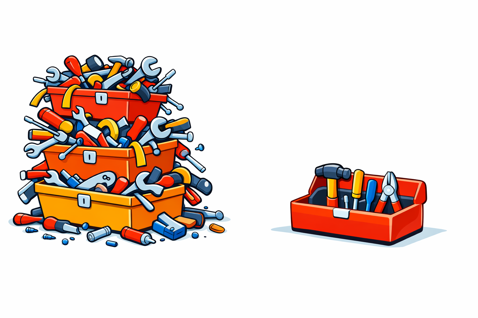 Bagaimana cara mengetahui apakah Anda memiliki terlalu banyak alat di tumpukan Anda

 – Beragampengetahuan