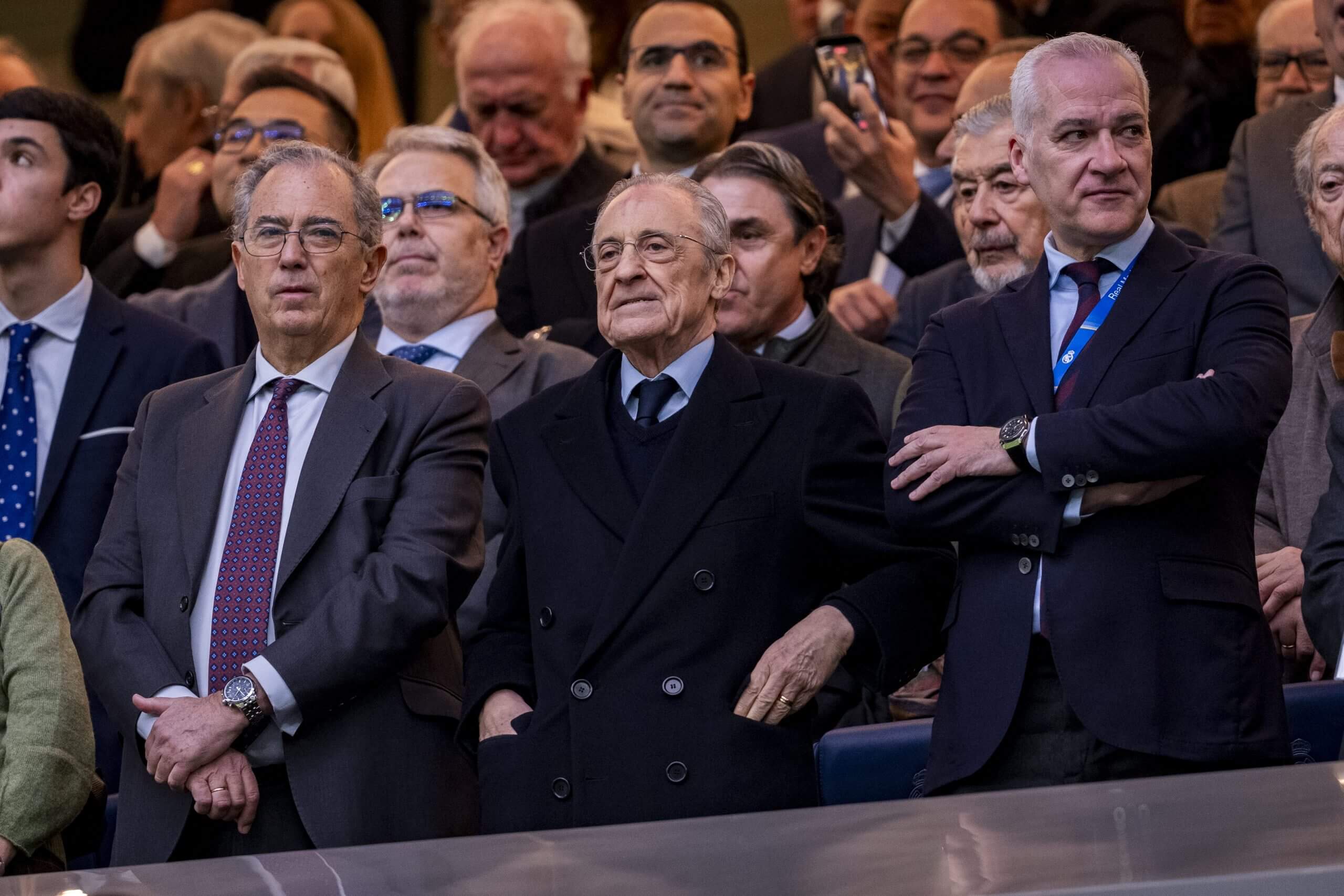 Florentino Perez in the Real Madrid stands