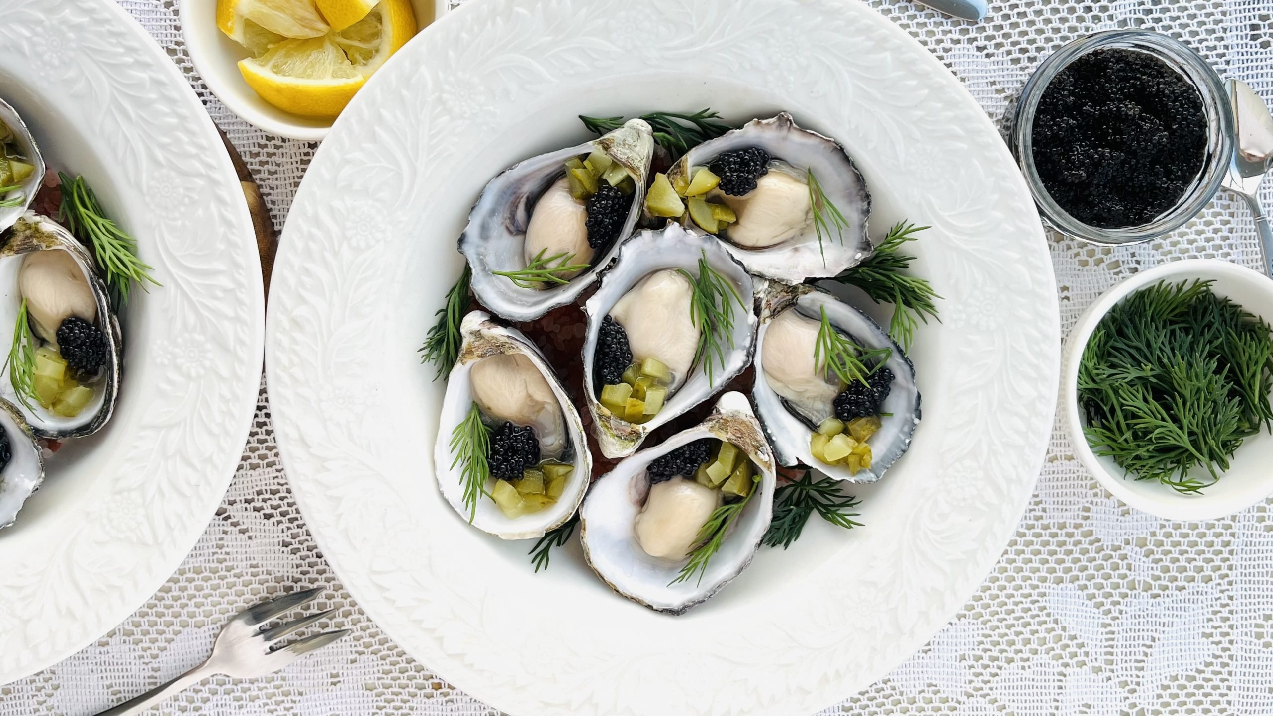 Oysters with Caviar, Dill Pickles, Fresh Dill and Champagne — beragampengetahuan Travels – Beragampengetahuan