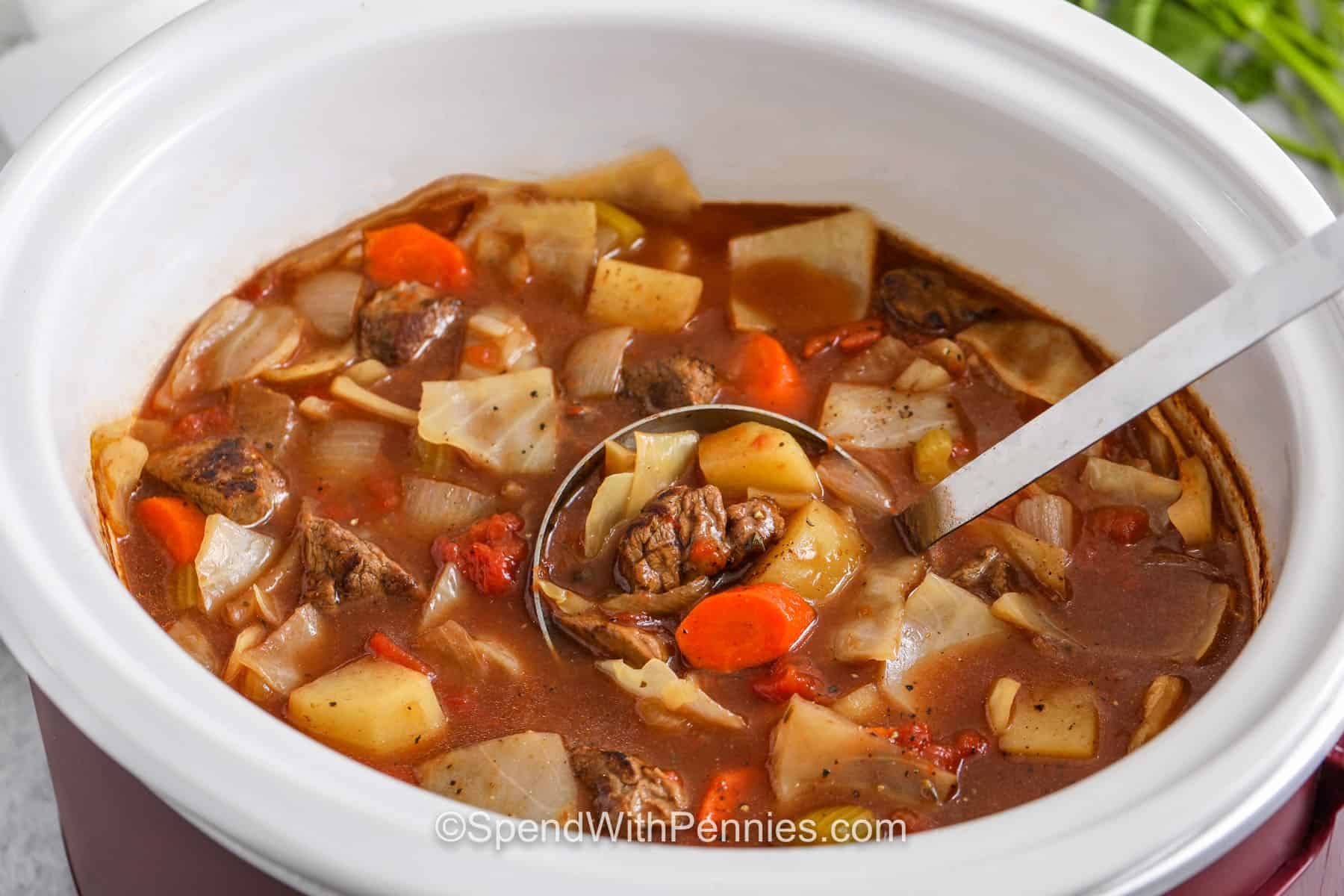 Slow Cooker Beef and Cabbage Stew – Beragampengetahuan