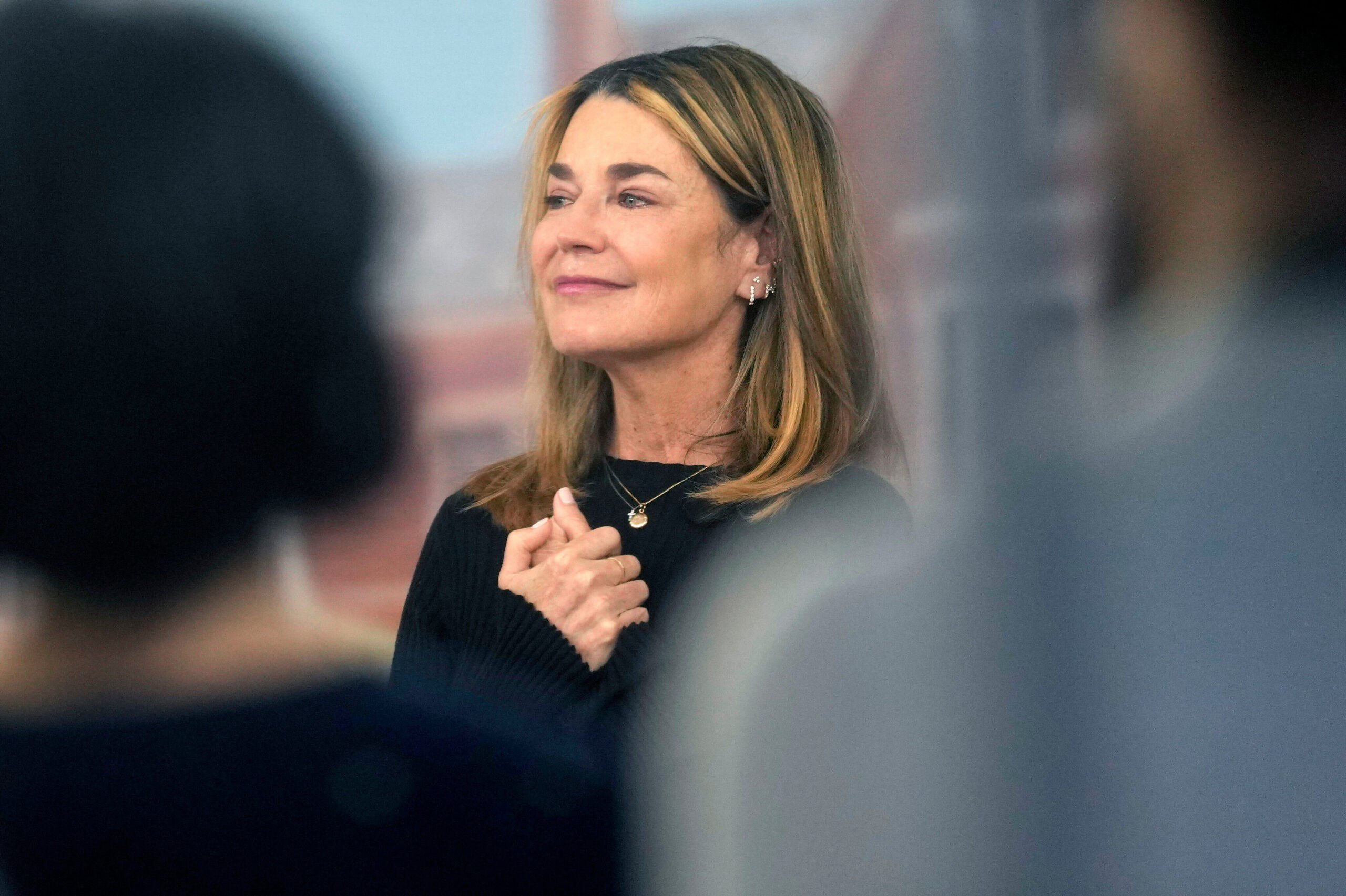 Savannah Guthrie mengunjungi acara Today di New York