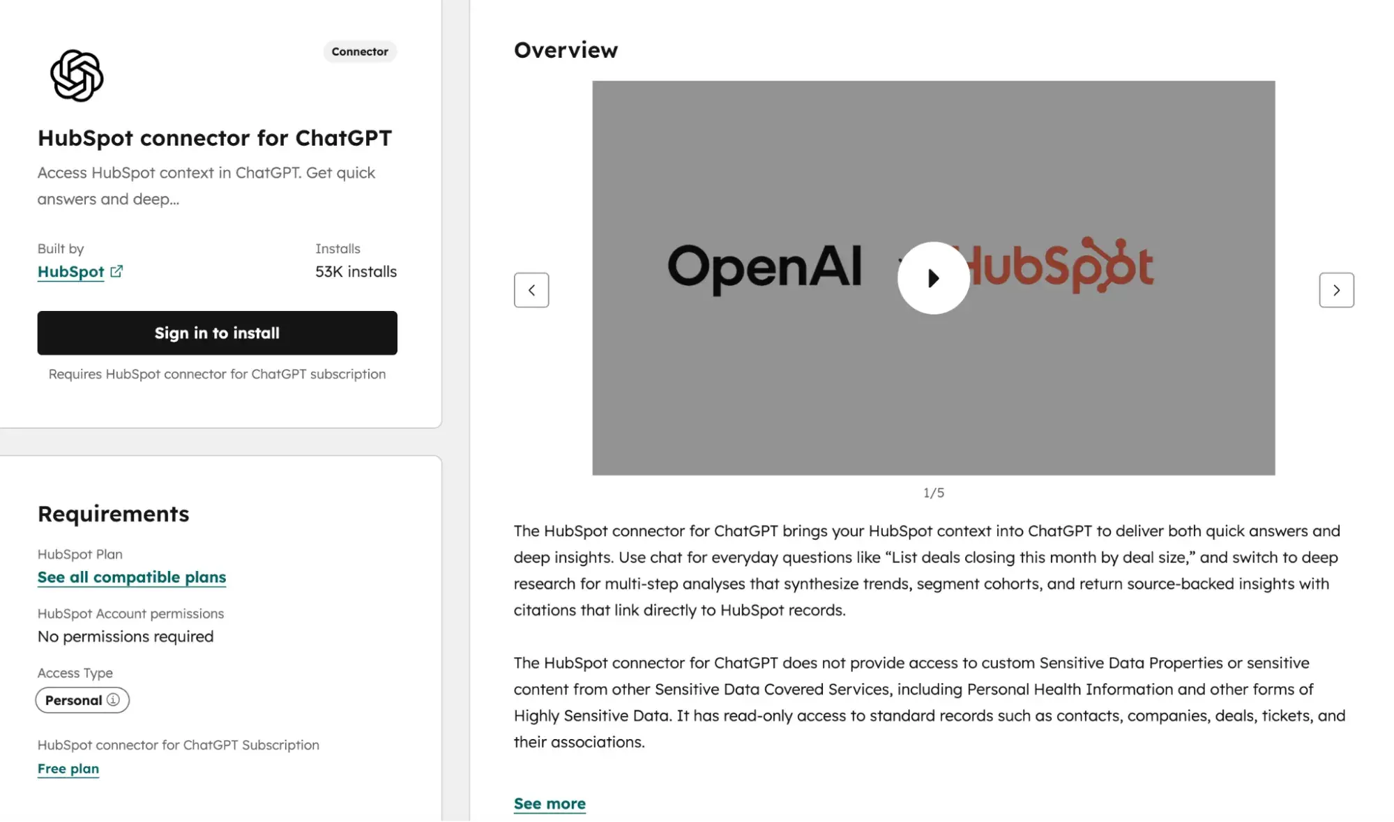 a screenshot of beragampengetahuan’s chatGPT connector