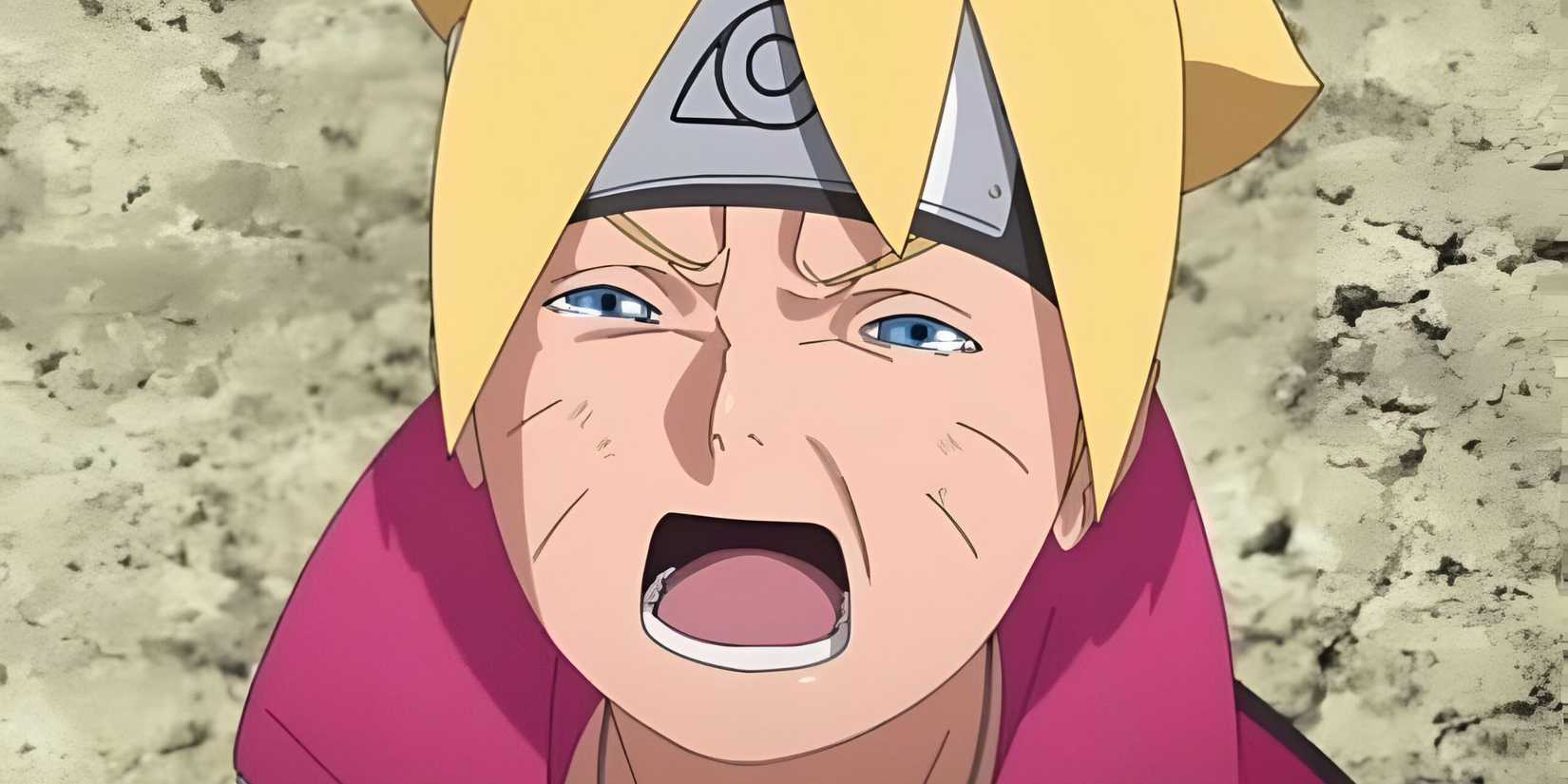 Boruto: Boruto di anime Naruto Next Generations menangis tersedu-sedu