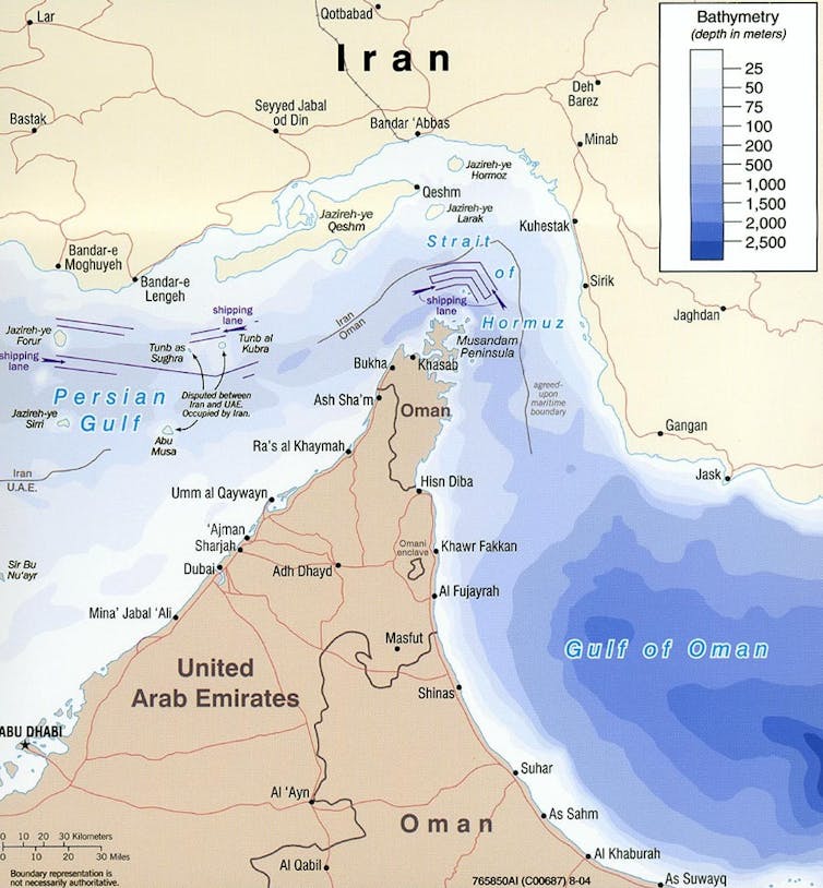 Peta Selat Hormuz