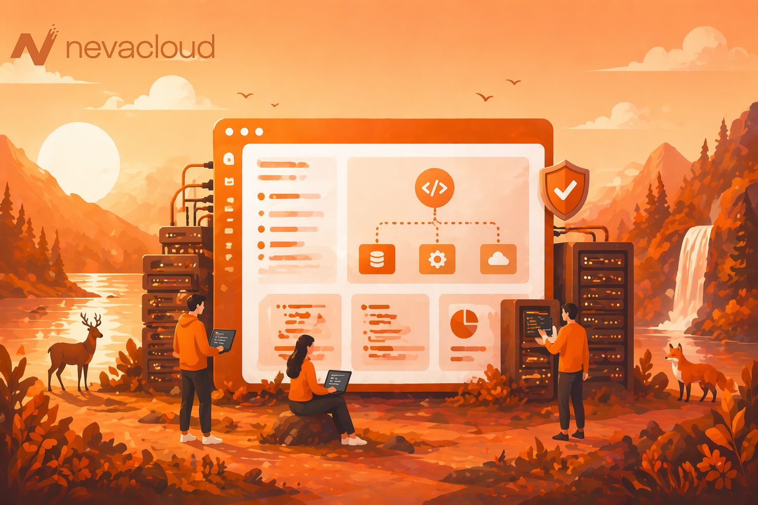 What happens in the backend when a visitor opens your website